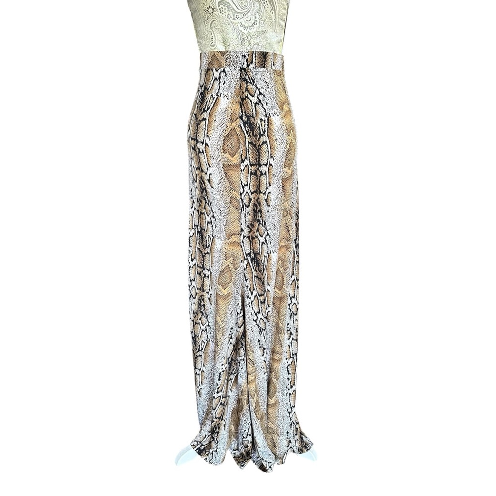 Stretch Snake print Maxi Skirt Small Summer Beach Vacation Festival Bohemian - Picture 2 of 3